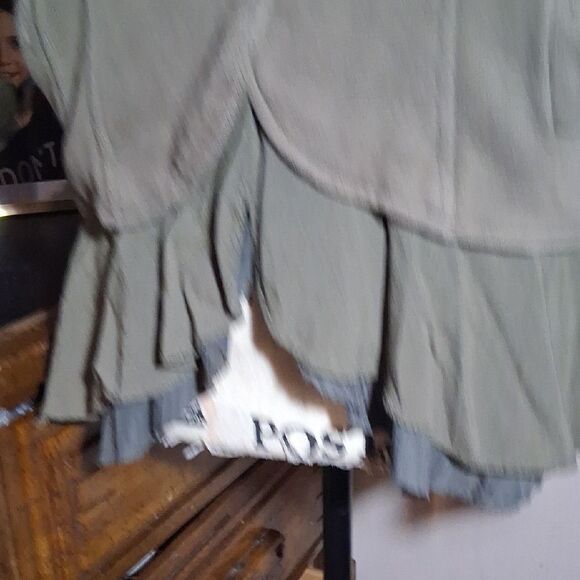 Free People Olive Green Women's Jacket Size 10 - Picture 12 of 14